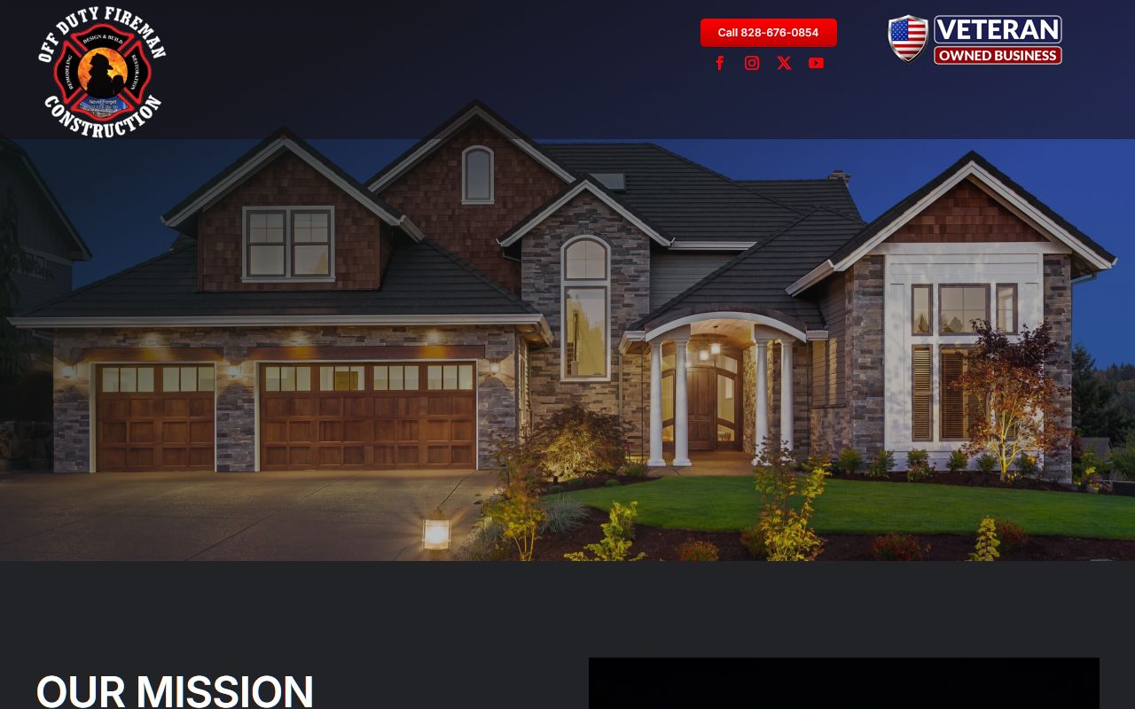 Off Duty Fireman Construction