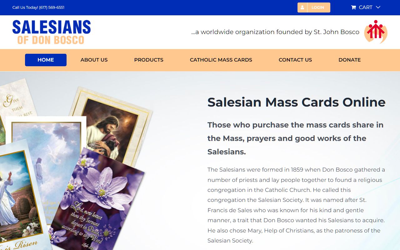 Salesian Mass Cards